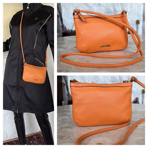 Calvin Klein Vegan Leather Crossbody Bag - Picture 1 of 11